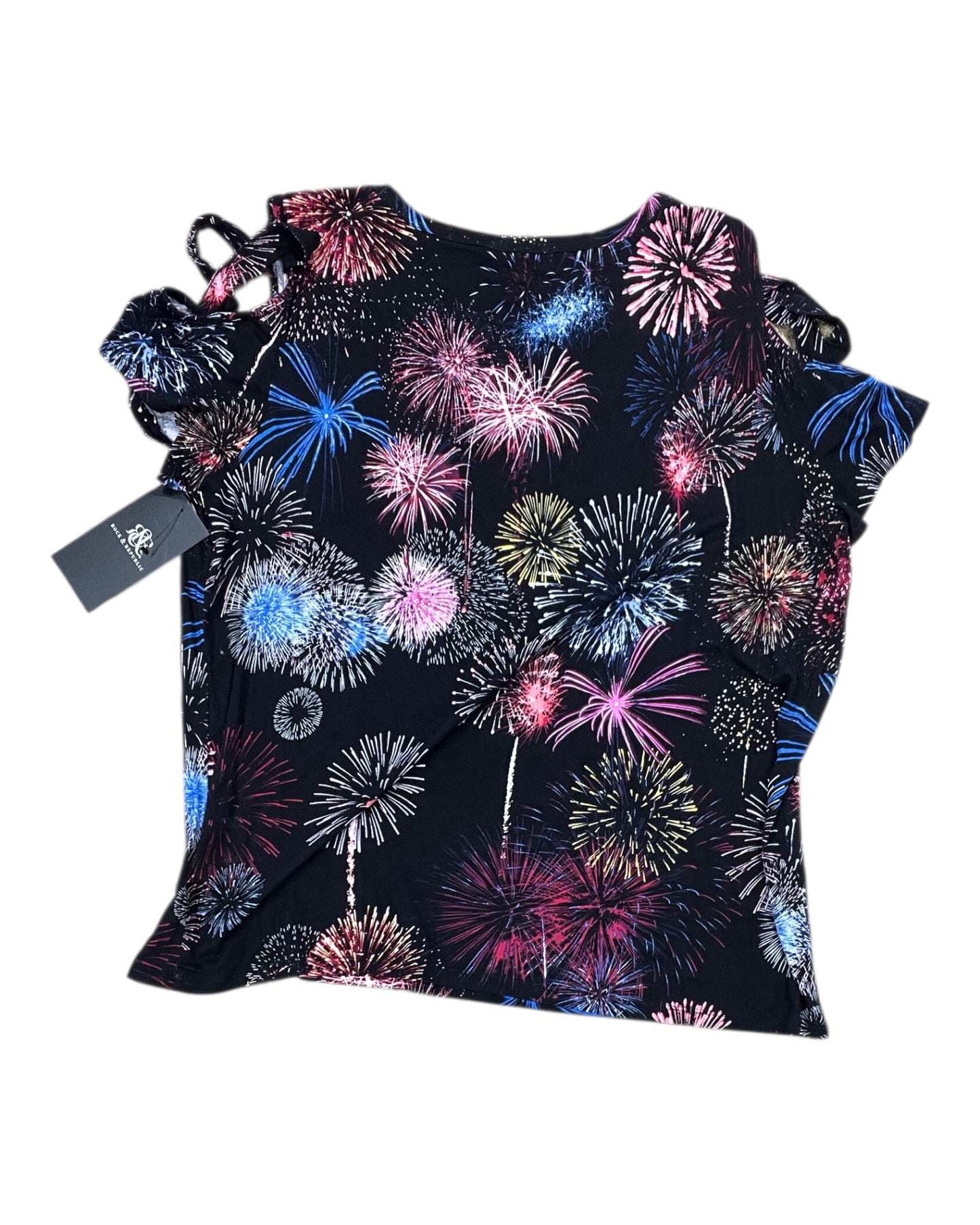 Top Ss By Rock And Republic In Black, Size:1X