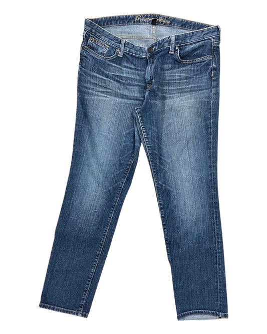 Jeans Skinny By Gap In Blue Denim, Size:16
