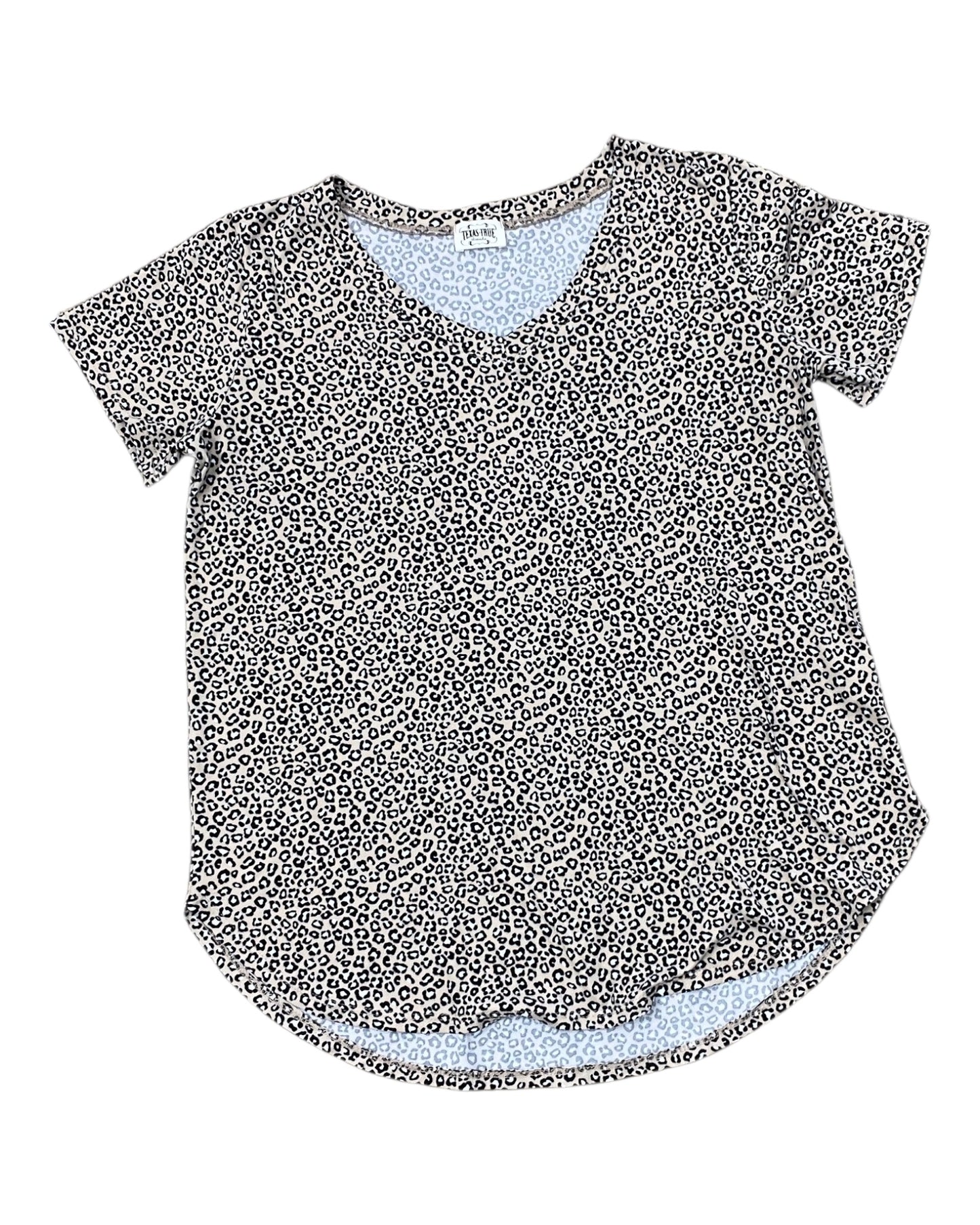 Top Ss By Clothes Mentor In Tan & White, Size:S