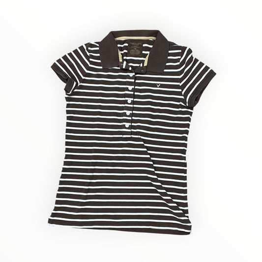 Top Ss By American Eagle In Brown & Cream, Size:L