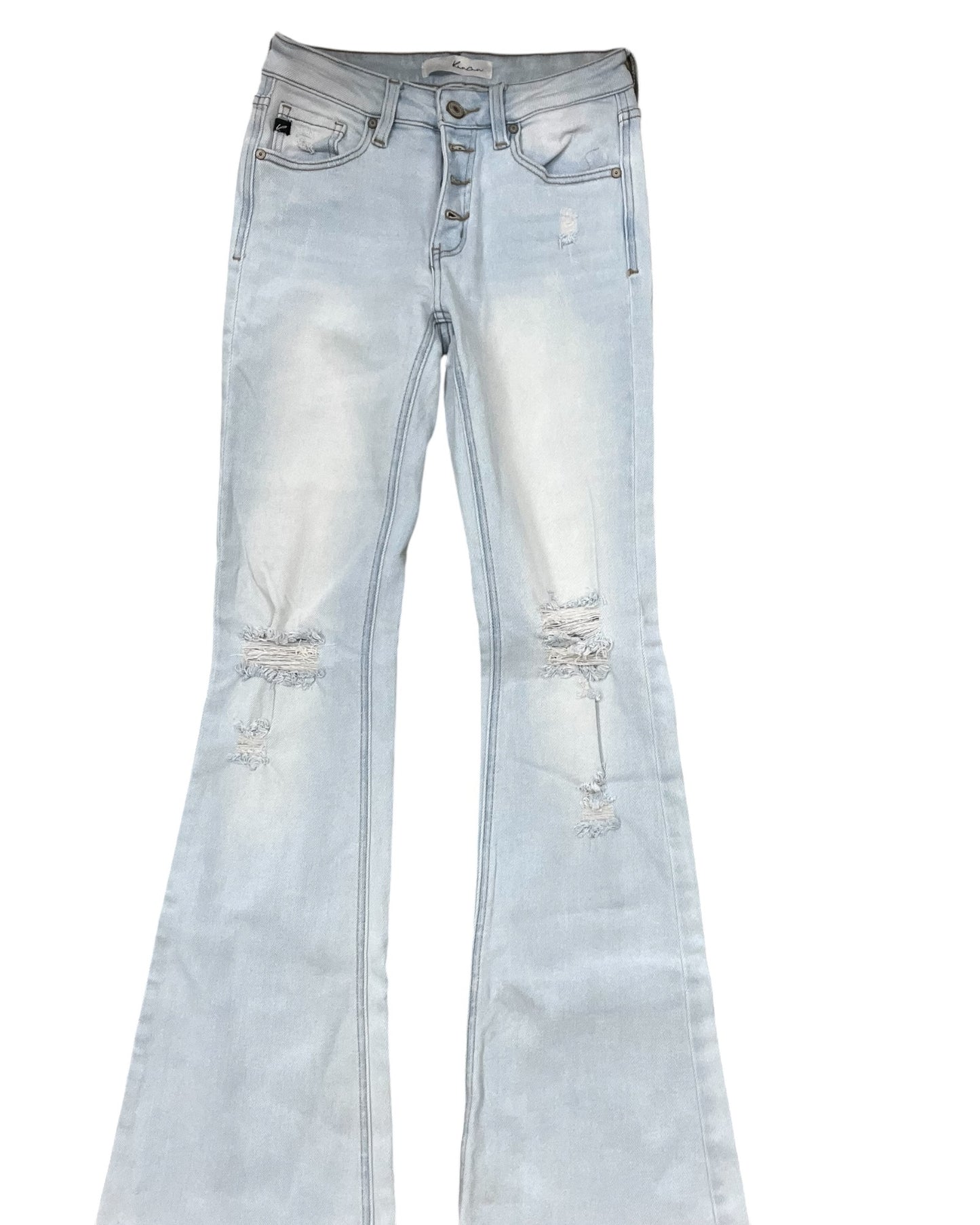 Jeans Flared By Kancan In Blue Denim, Size:2