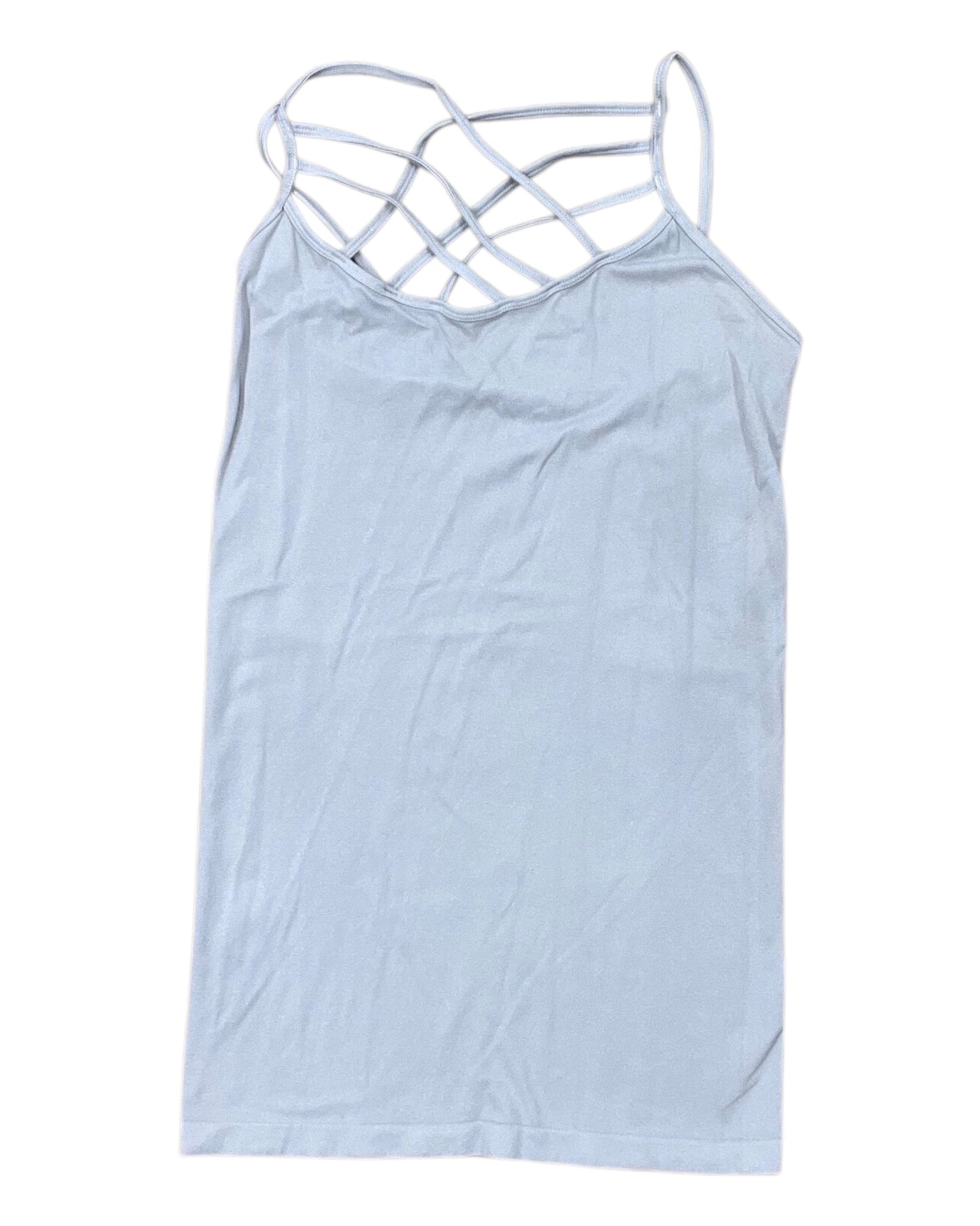 Tank Top By Zenana In Grey, Size:L