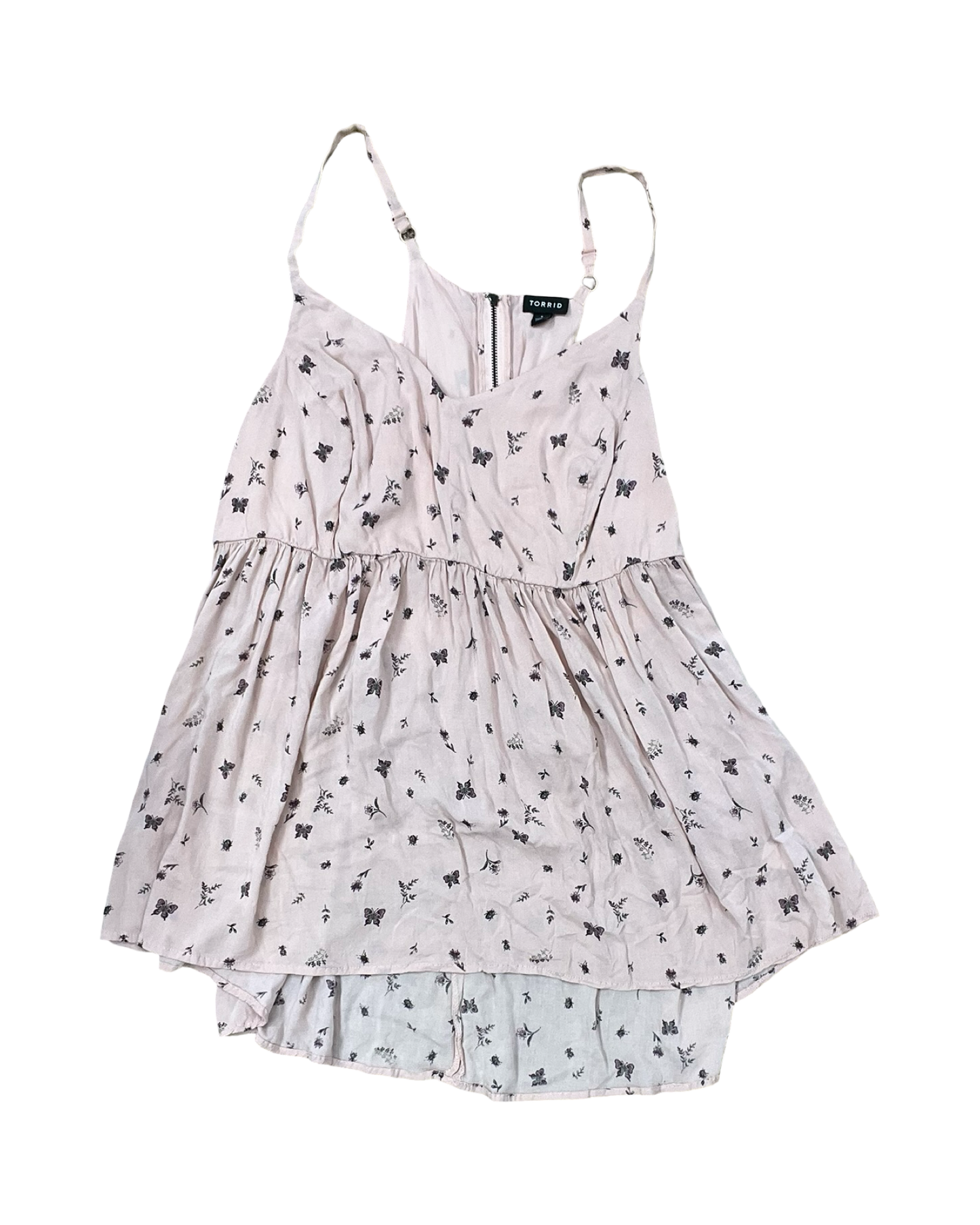 Top Sleeveless By Torrid In Peach, Size:1X