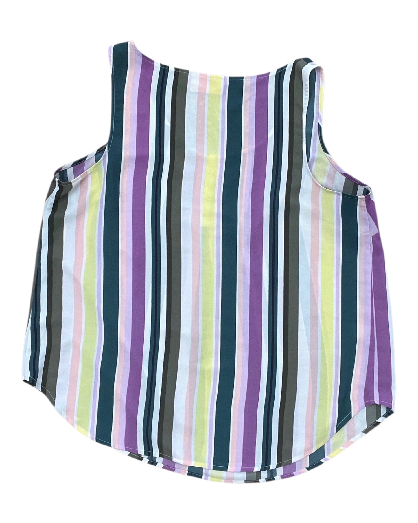 Top Sleeveless By Evri In Green & Purple, Size:1X