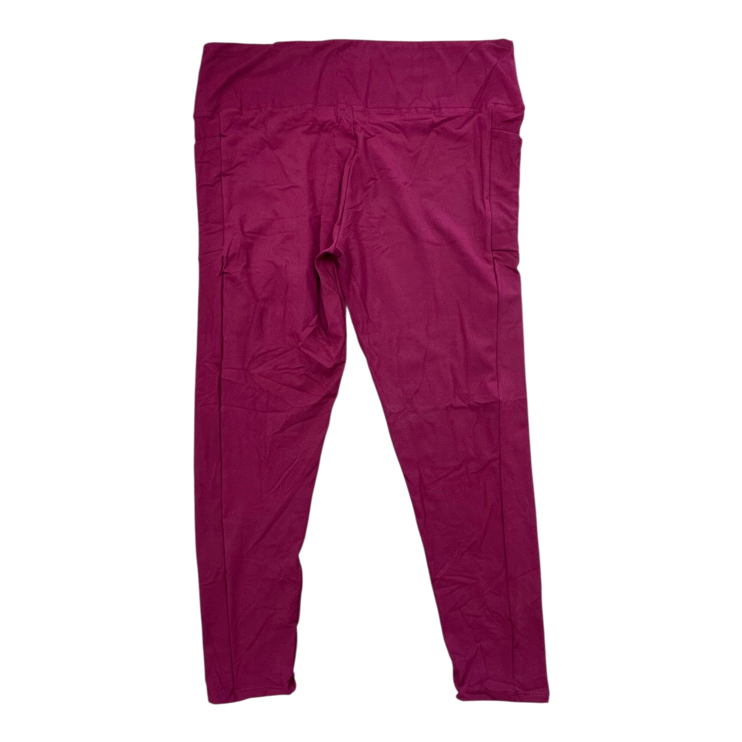 Pants Leggings By Clothes Mentor In Maroon, Size:4X
