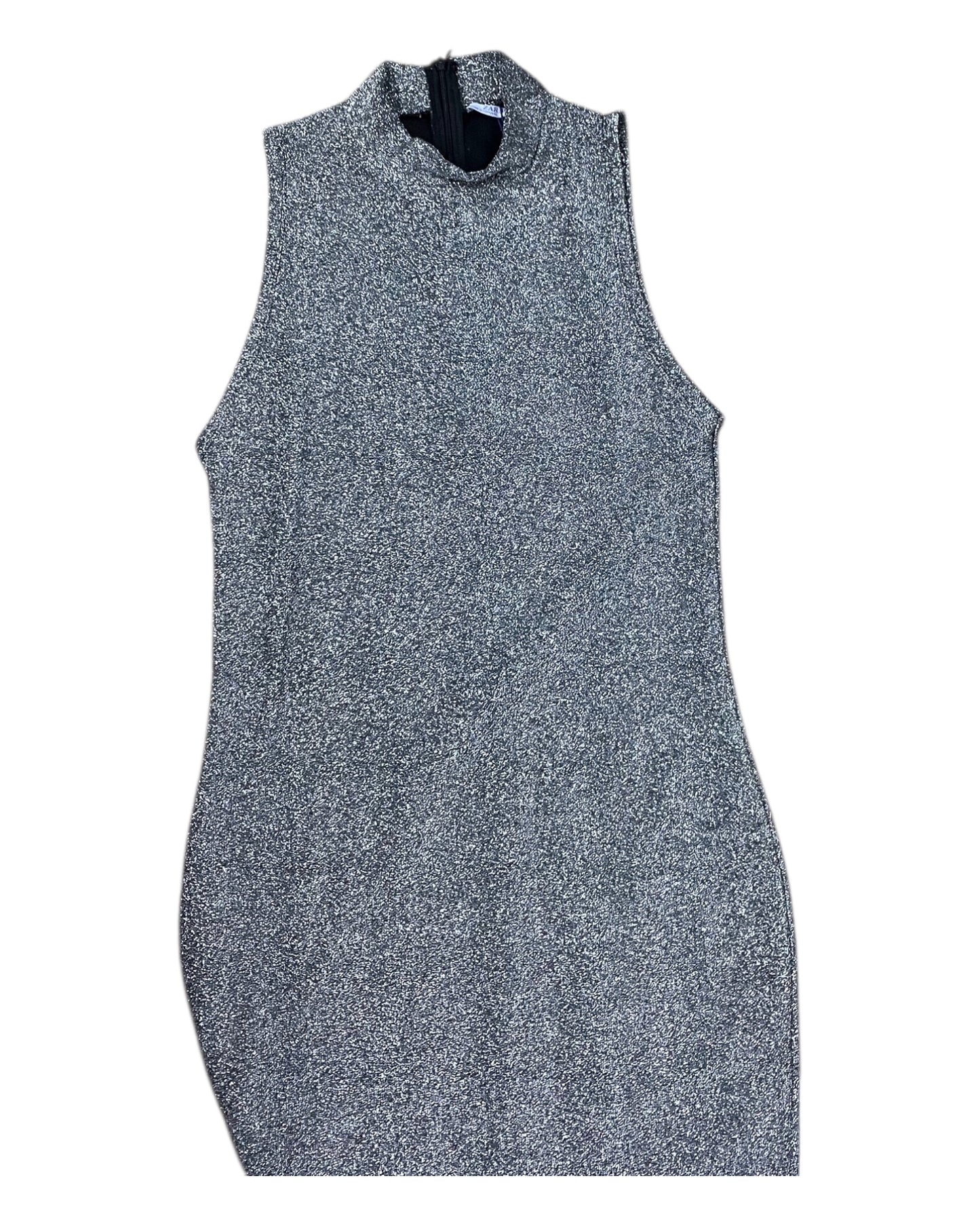 Dress Party Short By Zara In Silver, Size:M