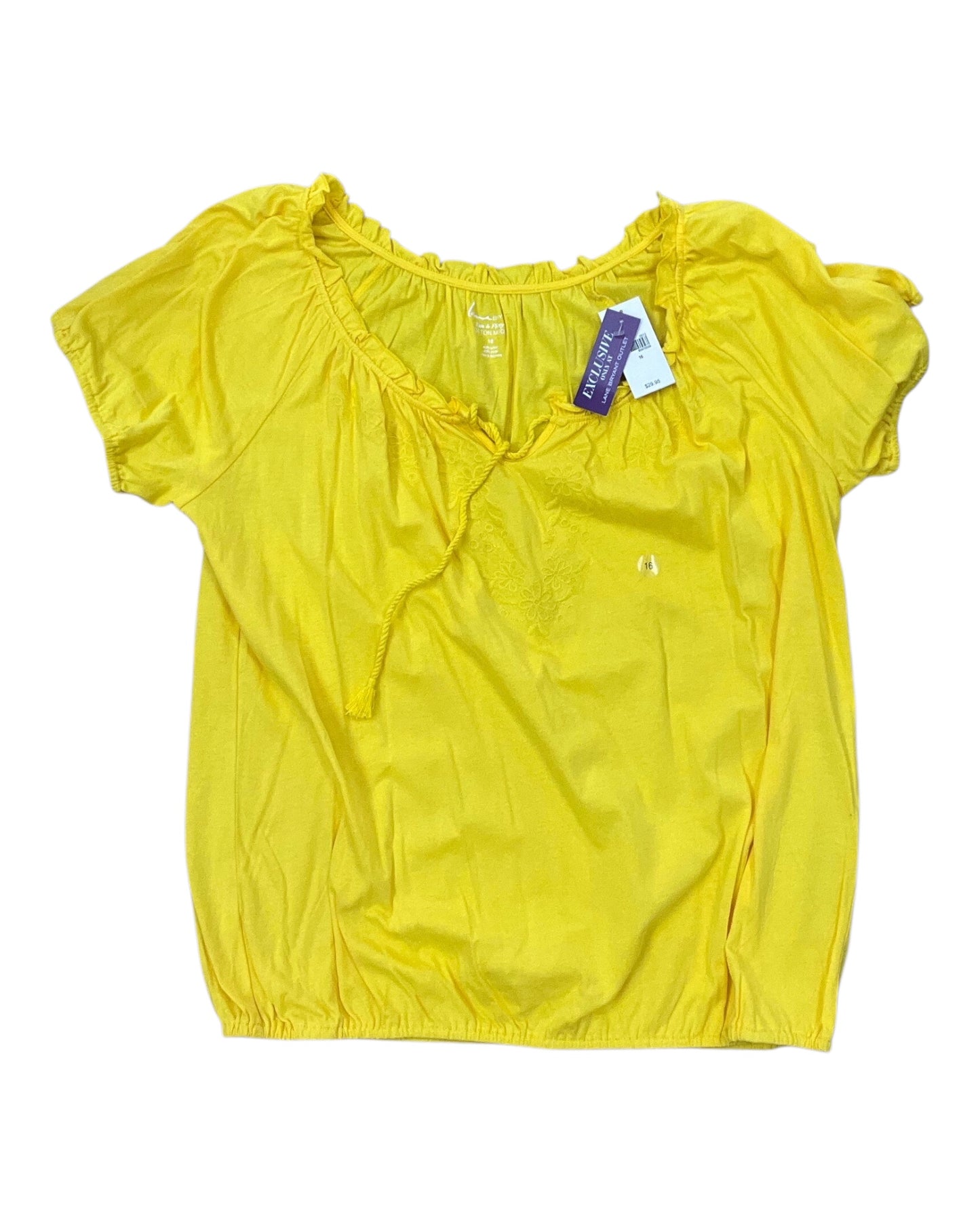 Top Ss By Lane Bryant In Yellow, Size:L