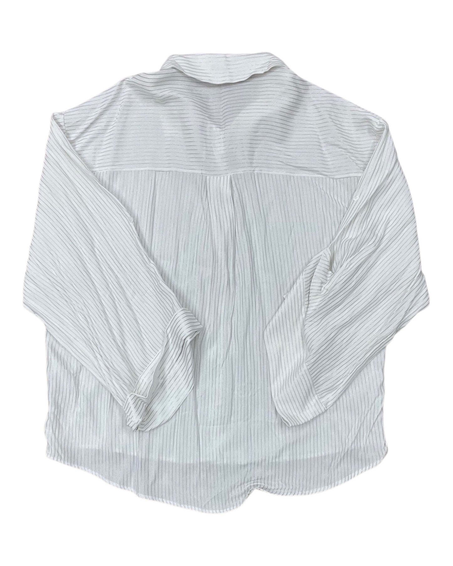 Blouse Ls By Zara In White, Size:M