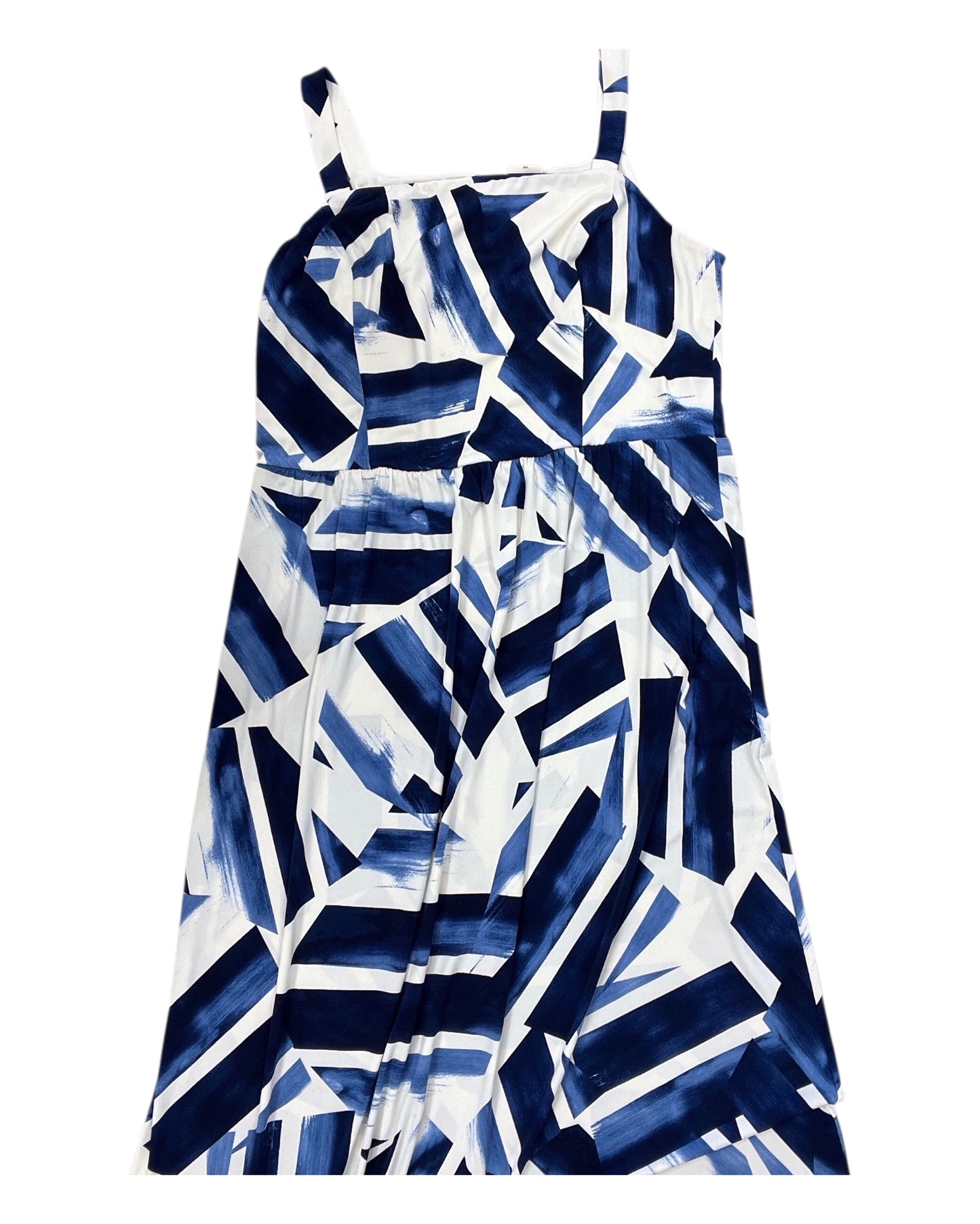Dress Casual Maxi By Soma In Blue & White, Size:Xl