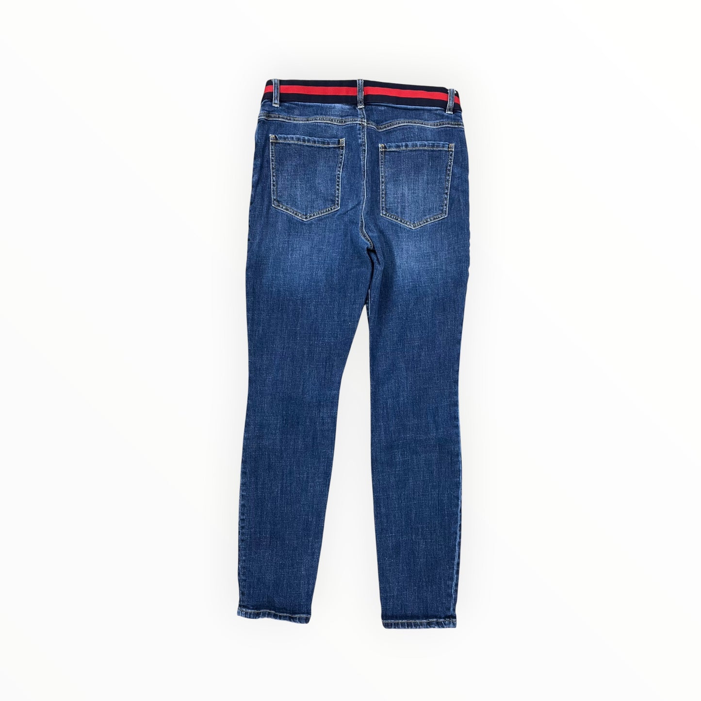Jeans Skinny By Cabi In Blue Denim, Size:10