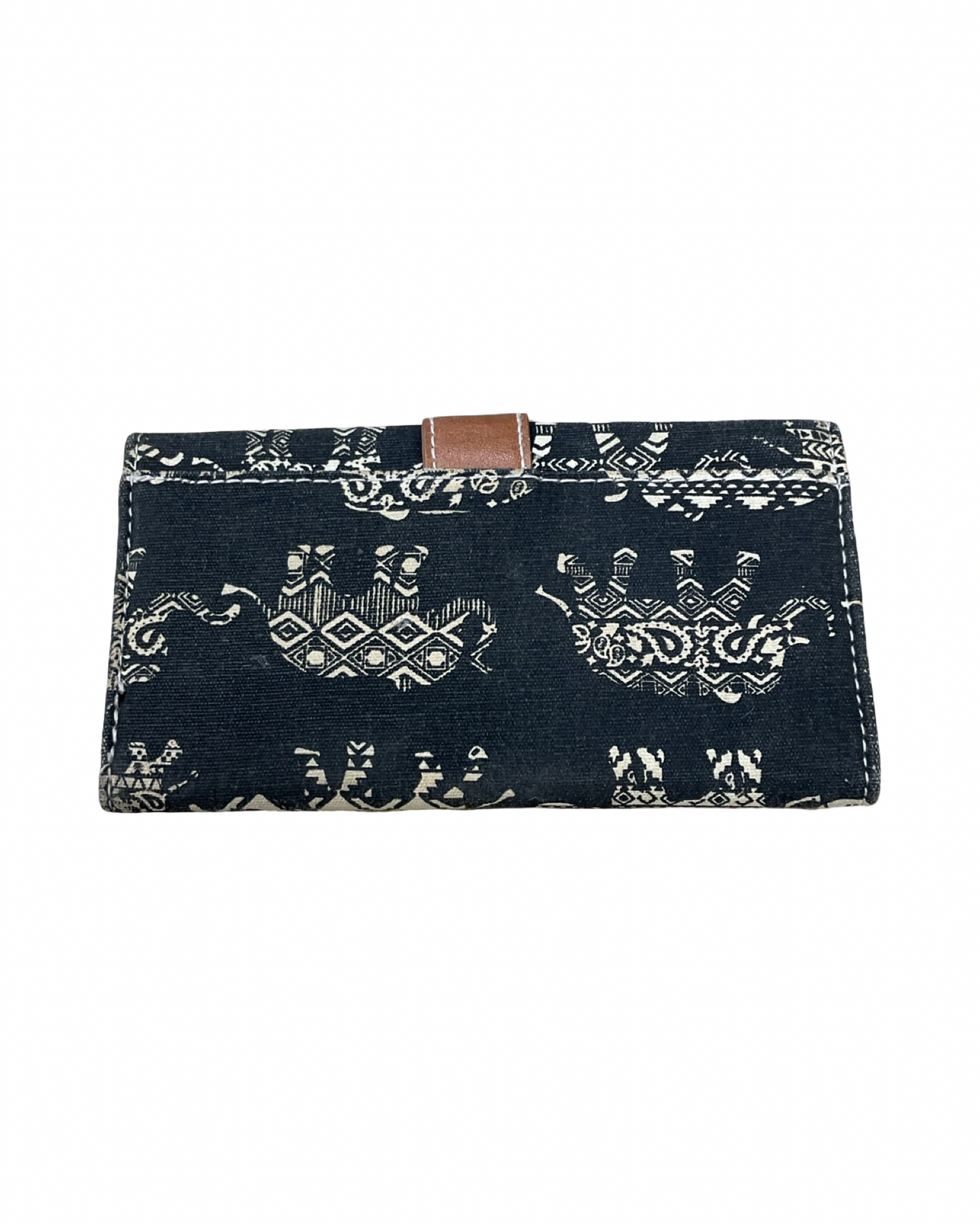Wallet By Clothes Mentor In Black & Tan, Size:Small