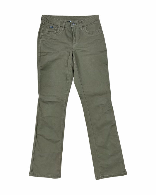 Jeans Straight By Kuhl In Green Denim, Size:6
