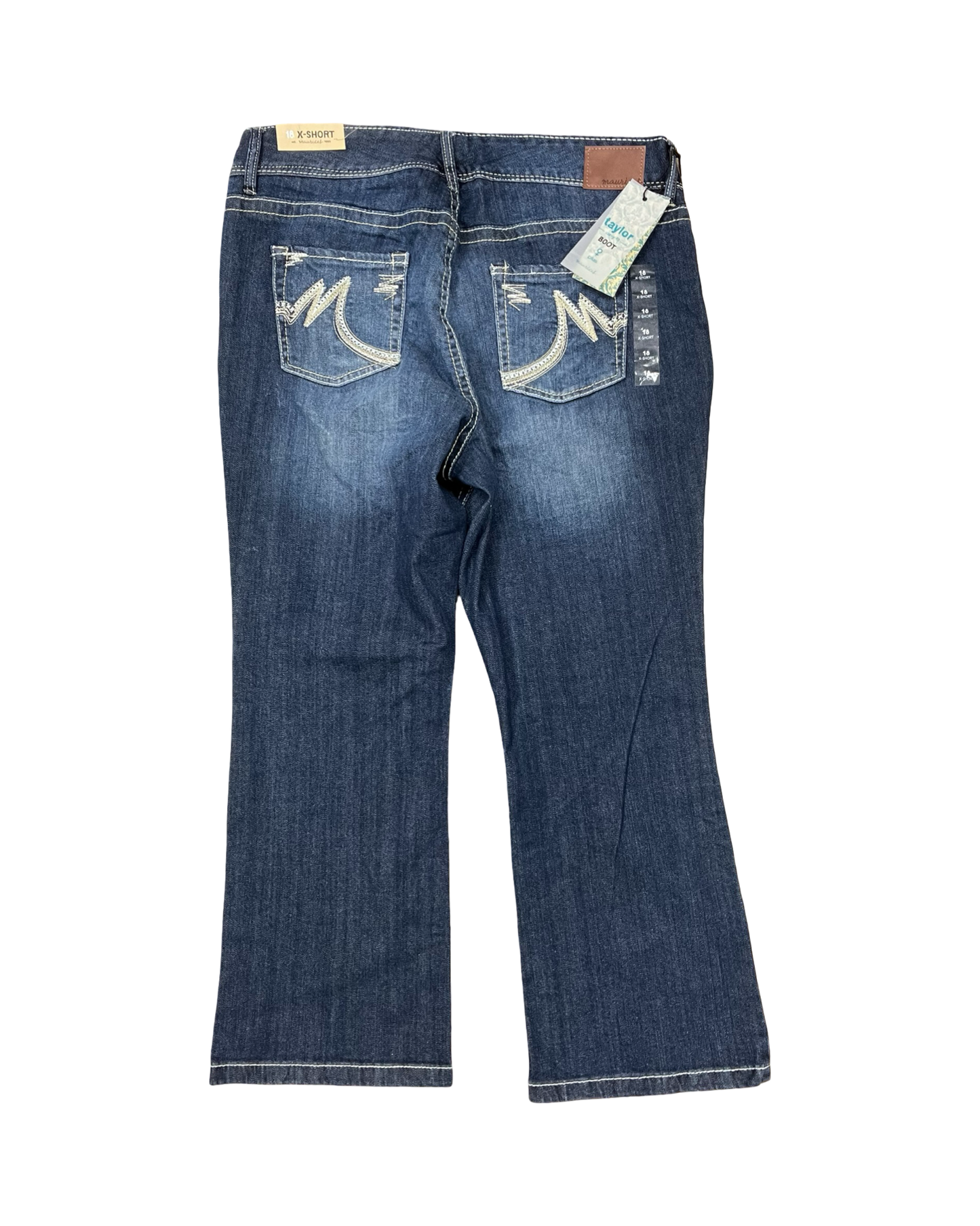 Jeans Boot Cut By Maurices In Blue Denim, Size:18