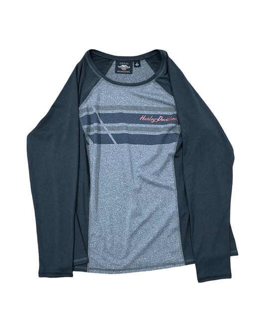 Top Ls By Harley Davidson In Black & Grey, Size:1X