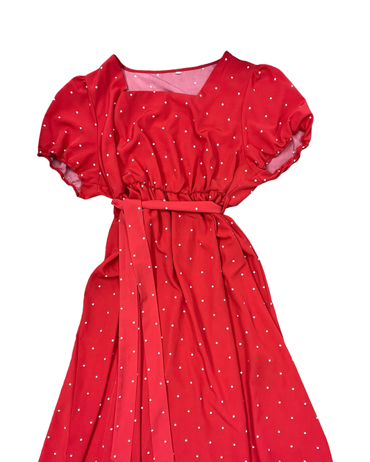 Dress Casual Midi By Clothes Mentor In Red, Size:4X
