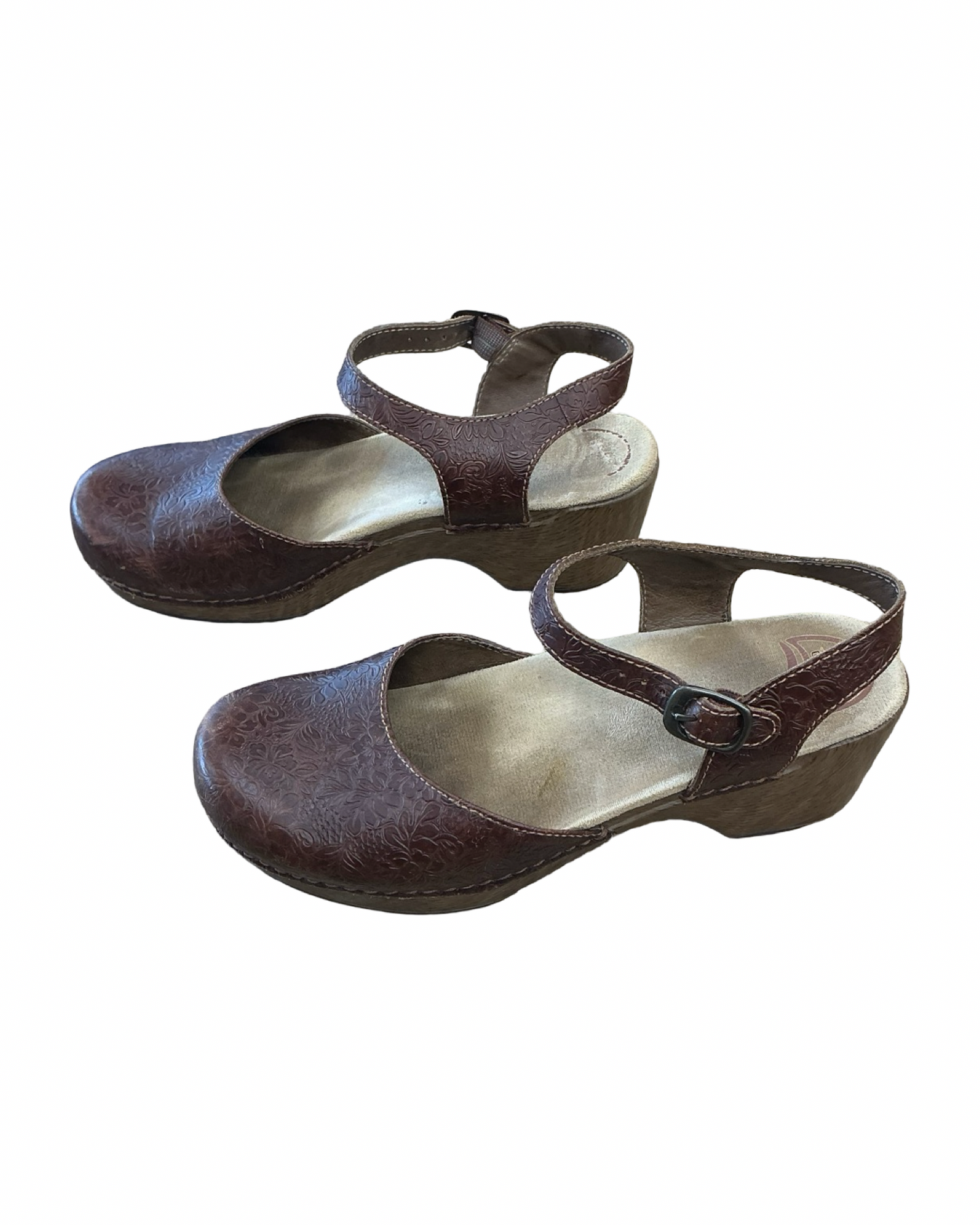 Shoes Heels Block By Dansko In Brown, Size:10.5