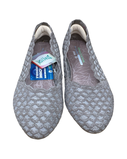 Shoes Flats By Skechers In Grey, Size:10