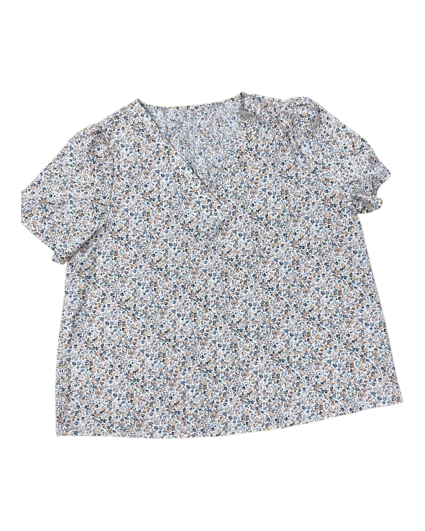 Top Ss By Clothes Mentor In White, Size:4X