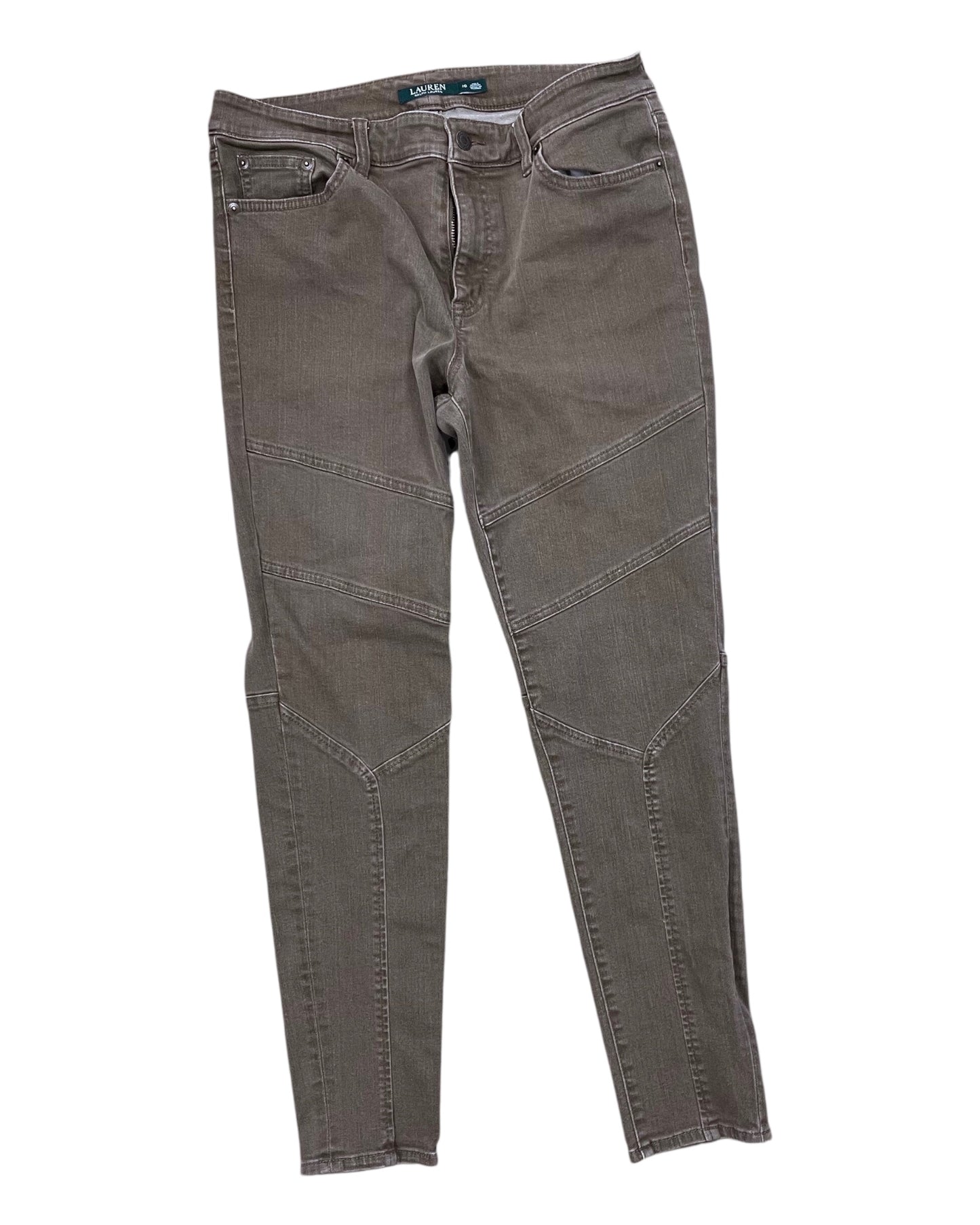 Jeans Skinny By Lauren By Ralph Lauren In Brown, Size:10