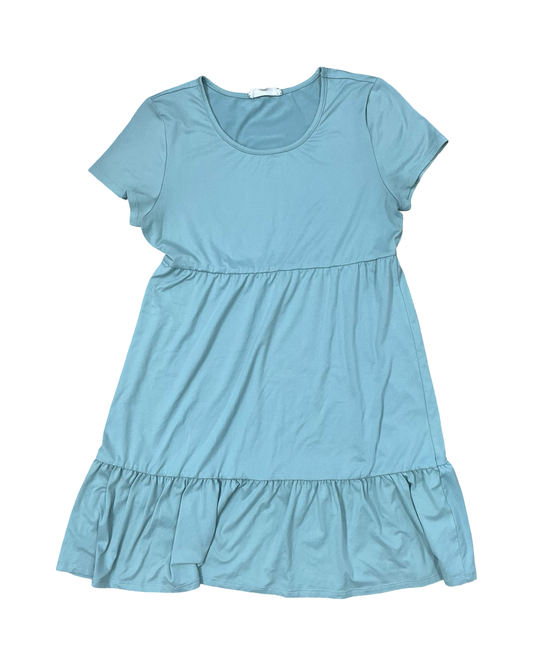 Dress Casual Midi By Pink Rose In Green, Size:L