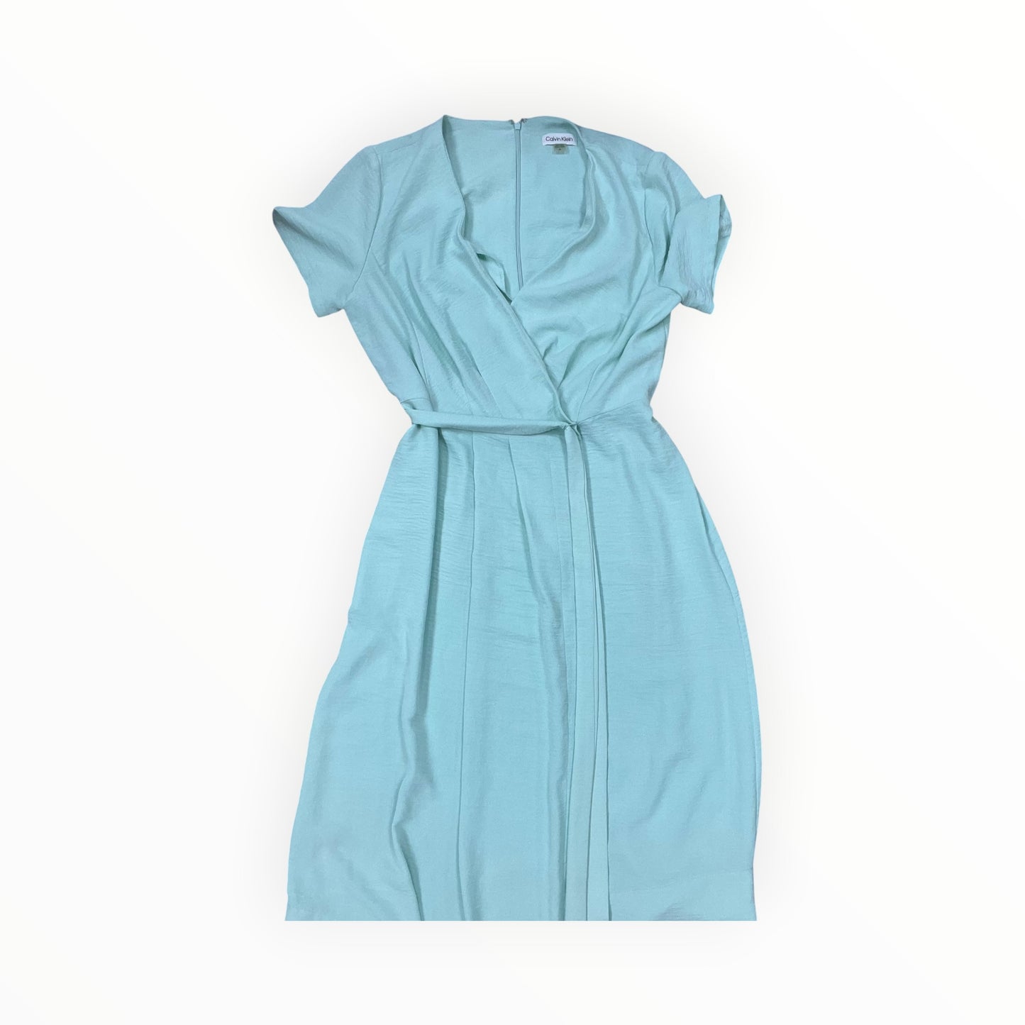 Dress Casual Maxi By Calvin Klein In Green, Size:12