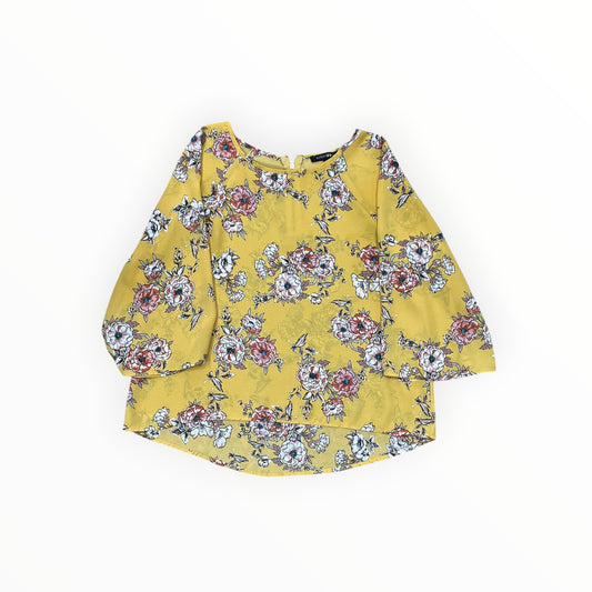 Top 3/4 Sleeve By Papermoon In Yellow, Size:Mp