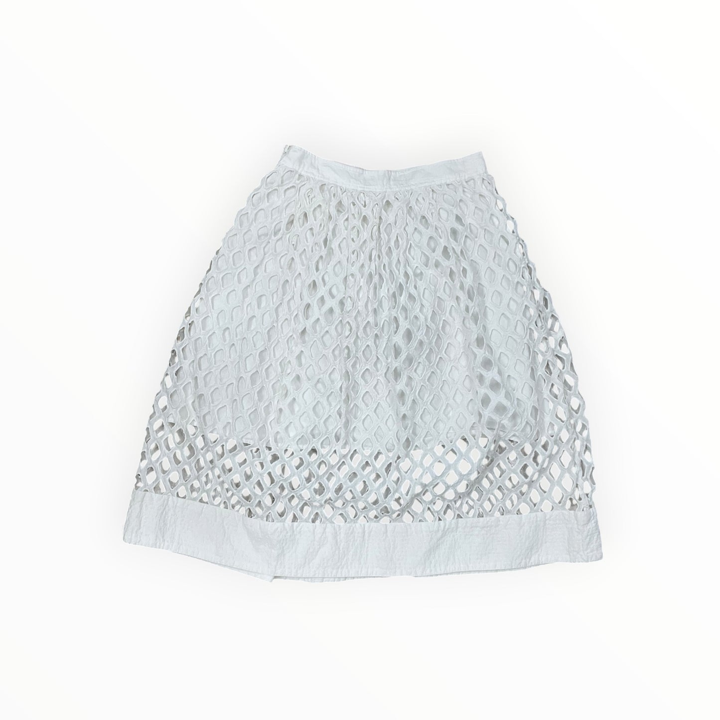 Skirt Midi By Clothes Mentor In White, Size:2