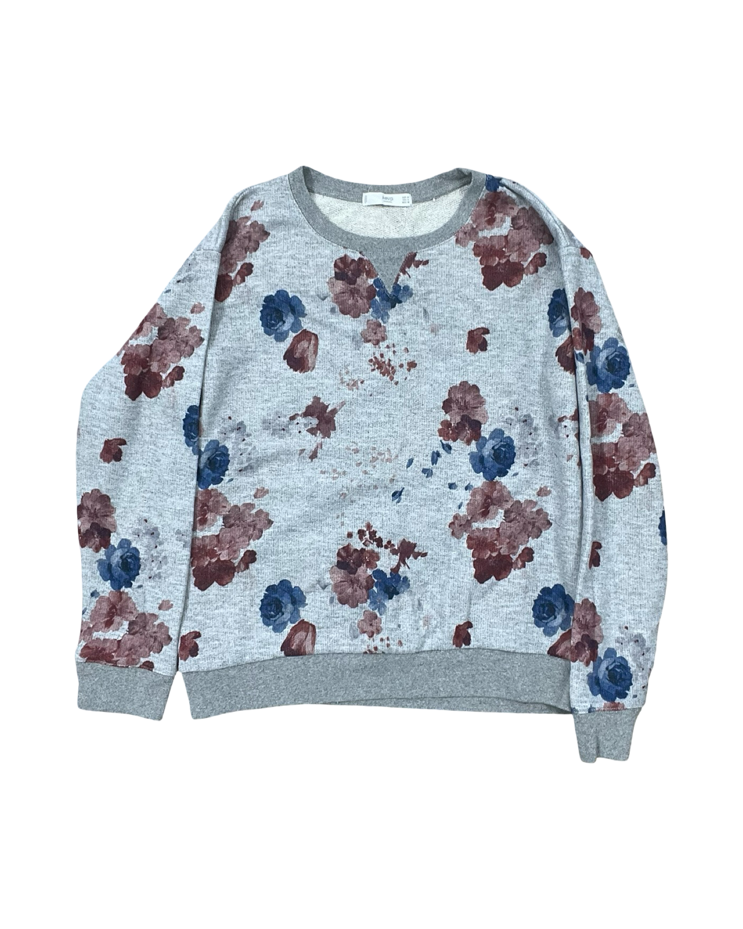 Sweatshirt Crewneck By Mng In Grey, Size:S