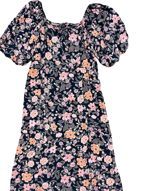 Dress Casual Midi By Clothes Mentor In Navy, Size:L
