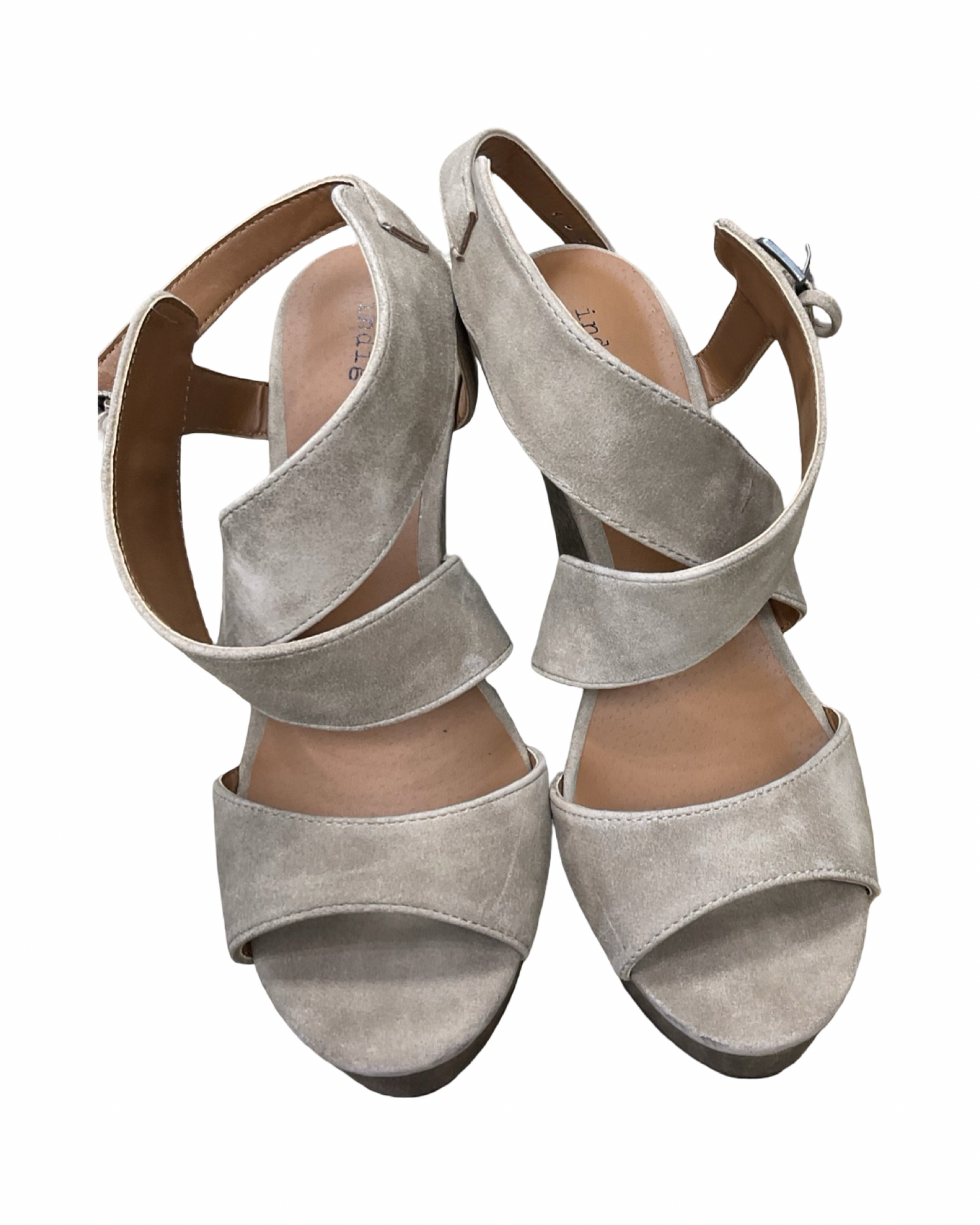 Sandals Heels Platform By Indigo Rd In Tan, Size:8