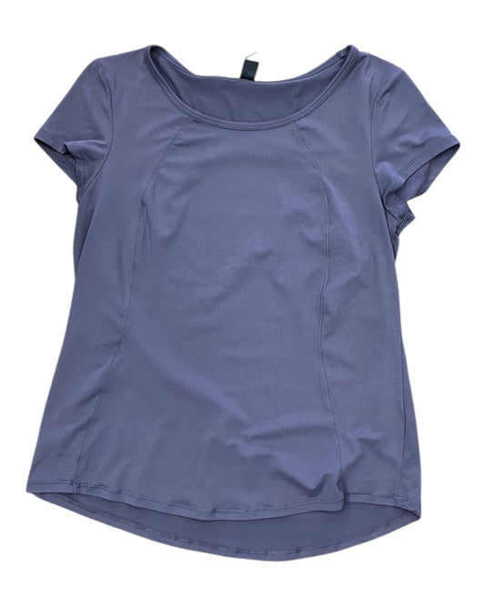 Athletic Top Ss By Yogalicious In Purple, Size:M