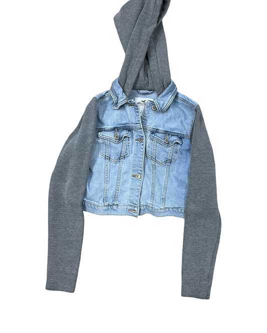 Jacket Denim By Hollister In Blue Denim, Size:S