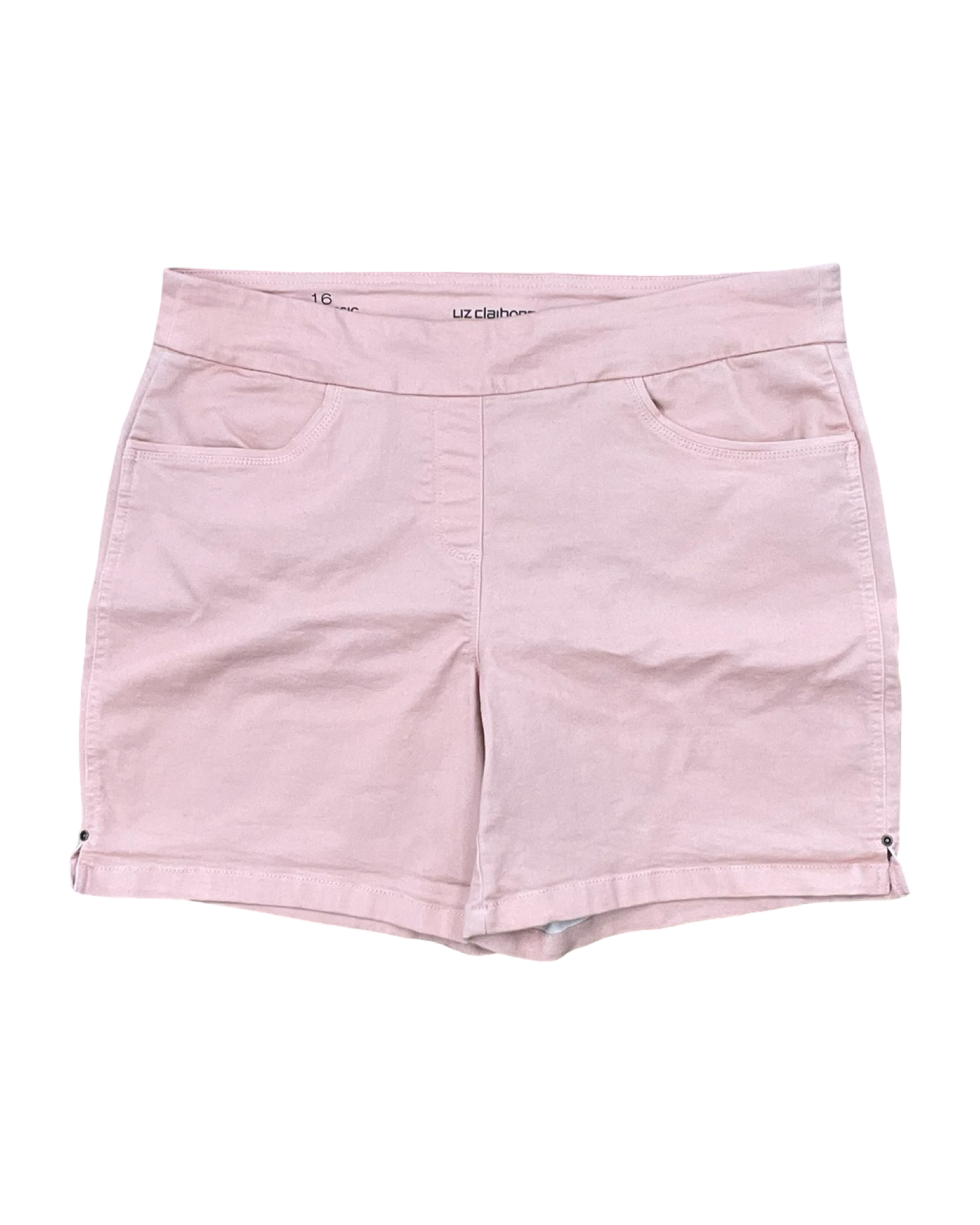 Shorts By Liz Claiborne In Peach, Size:16