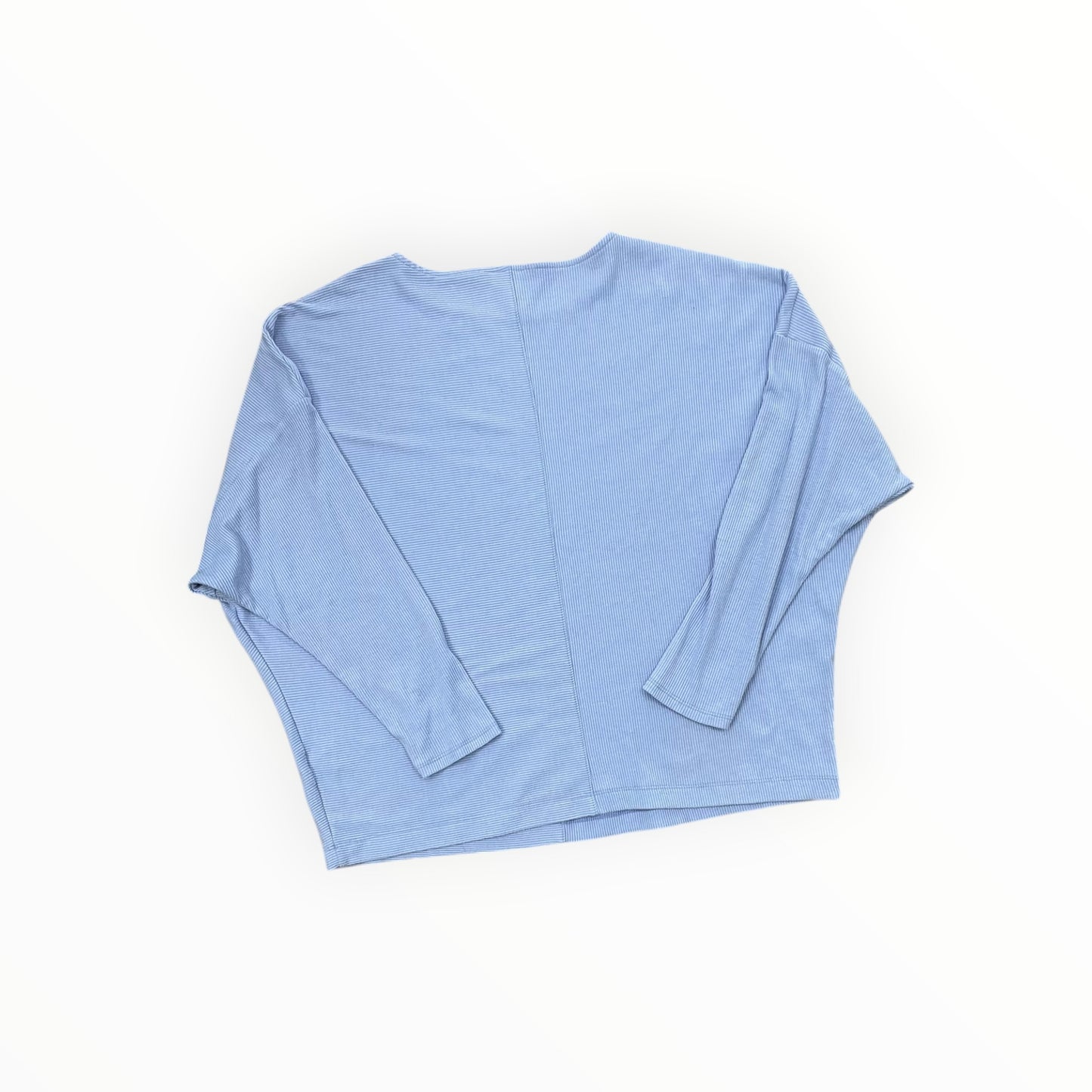 Top 3/4 Sleeve By Simply Vera In Blue, Size:2x