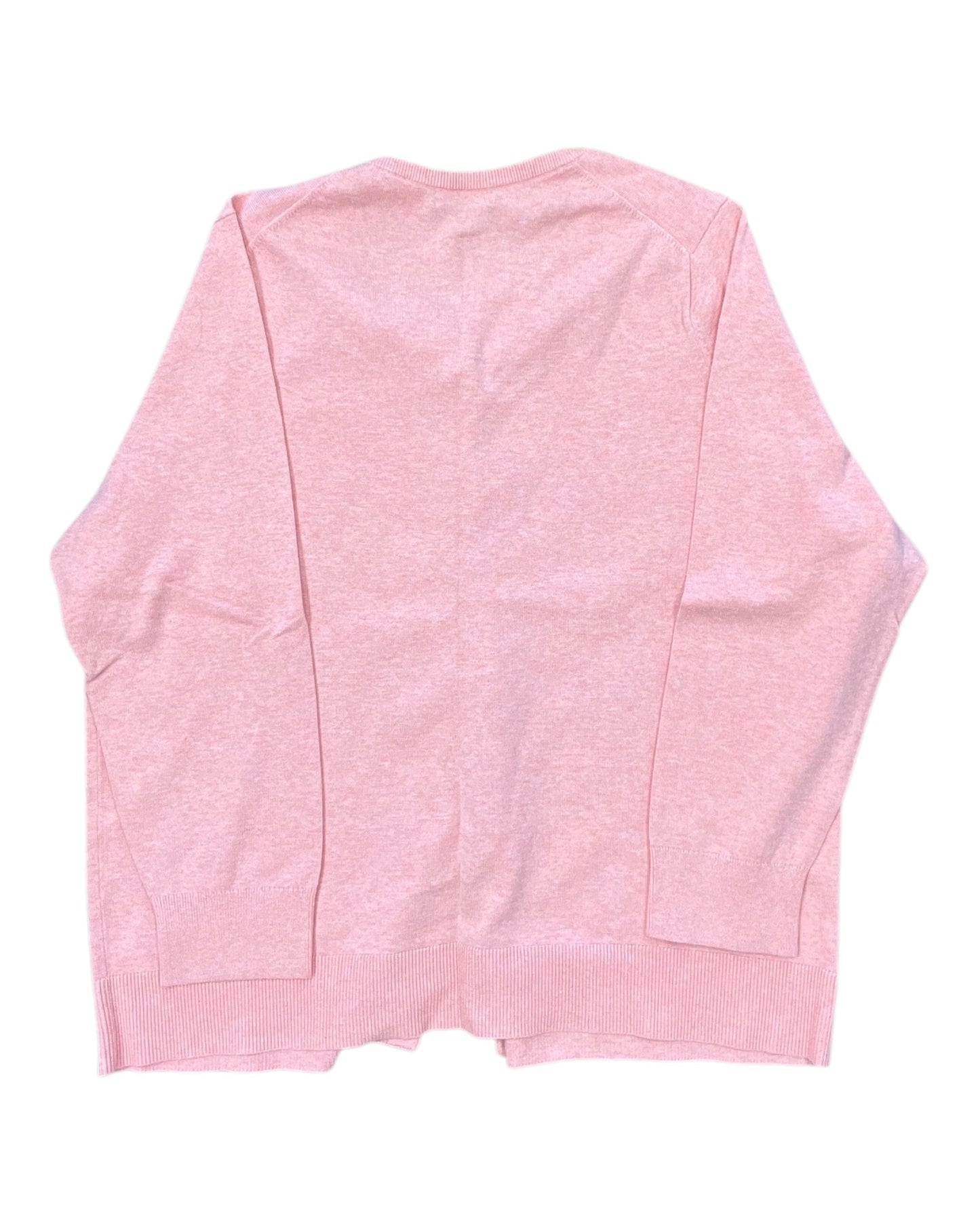 Cardigan By Lands End In Pink, Size:2X