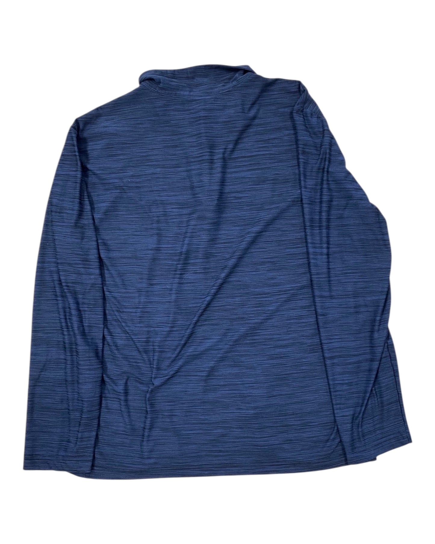 Athletic Top Ls Collar By Nike In Navy, Size:L