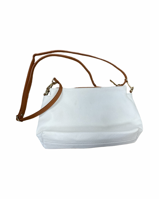 Crossbody By Valentina In White, Size:Medium