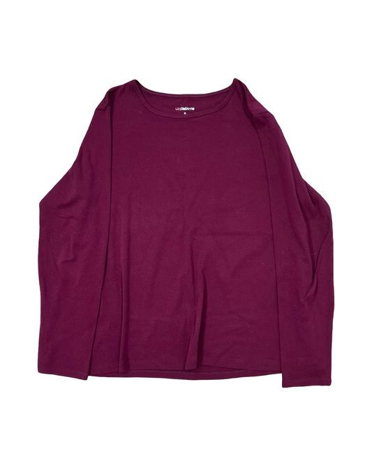 Top Ls Basic By Liz Claiborne In Red, Size:Xl
