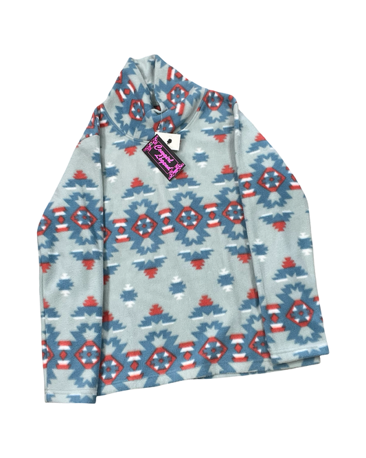 Sweatshirt Collar By Clothes Mentor In Blue, Size:M