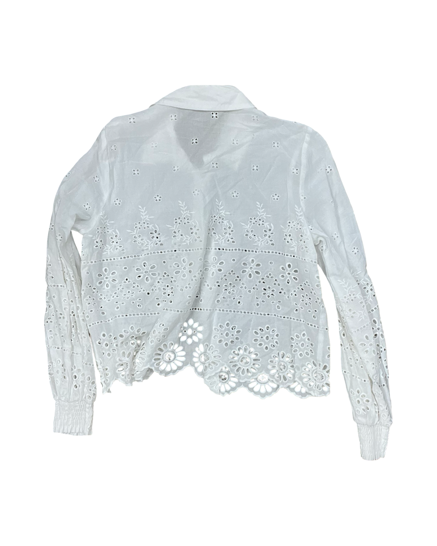 Blouse Ls By Cabi In White, Size:M