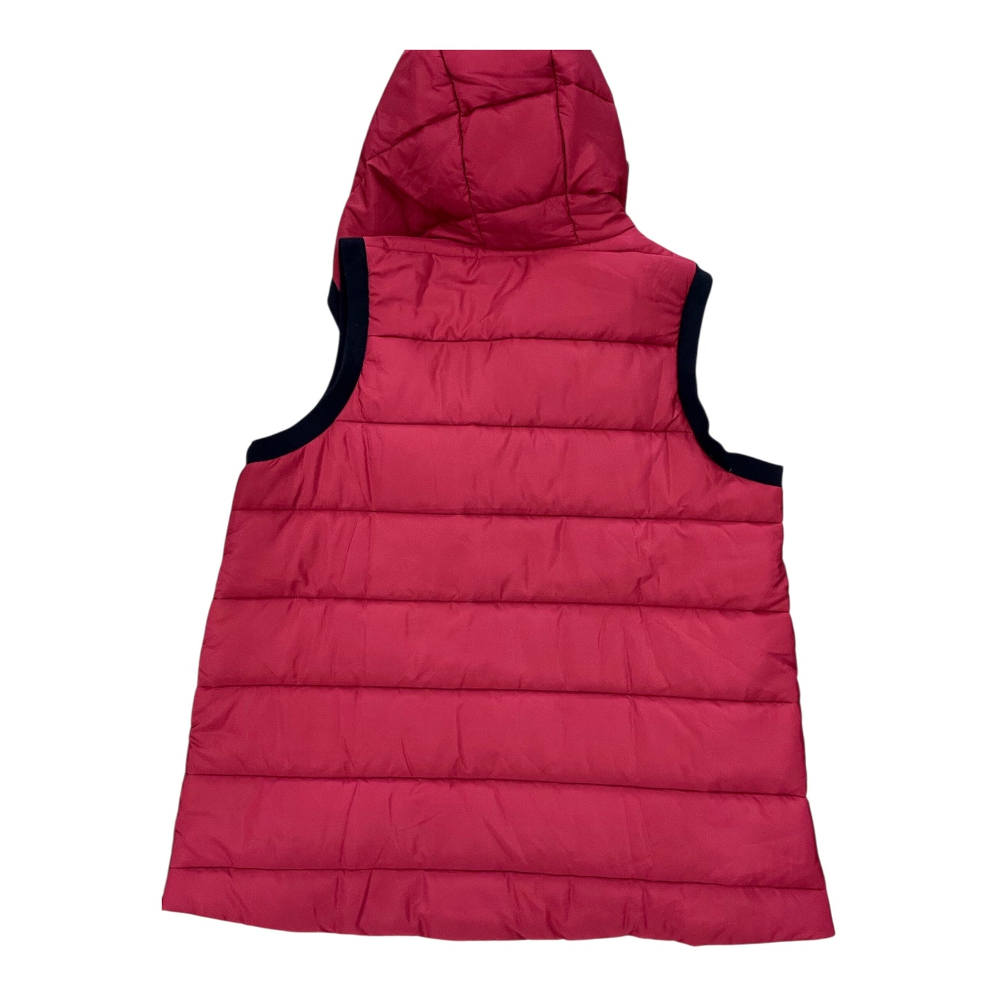 Vest Puffer & Quilted By J. Jill In Black & Red, Size:Xl