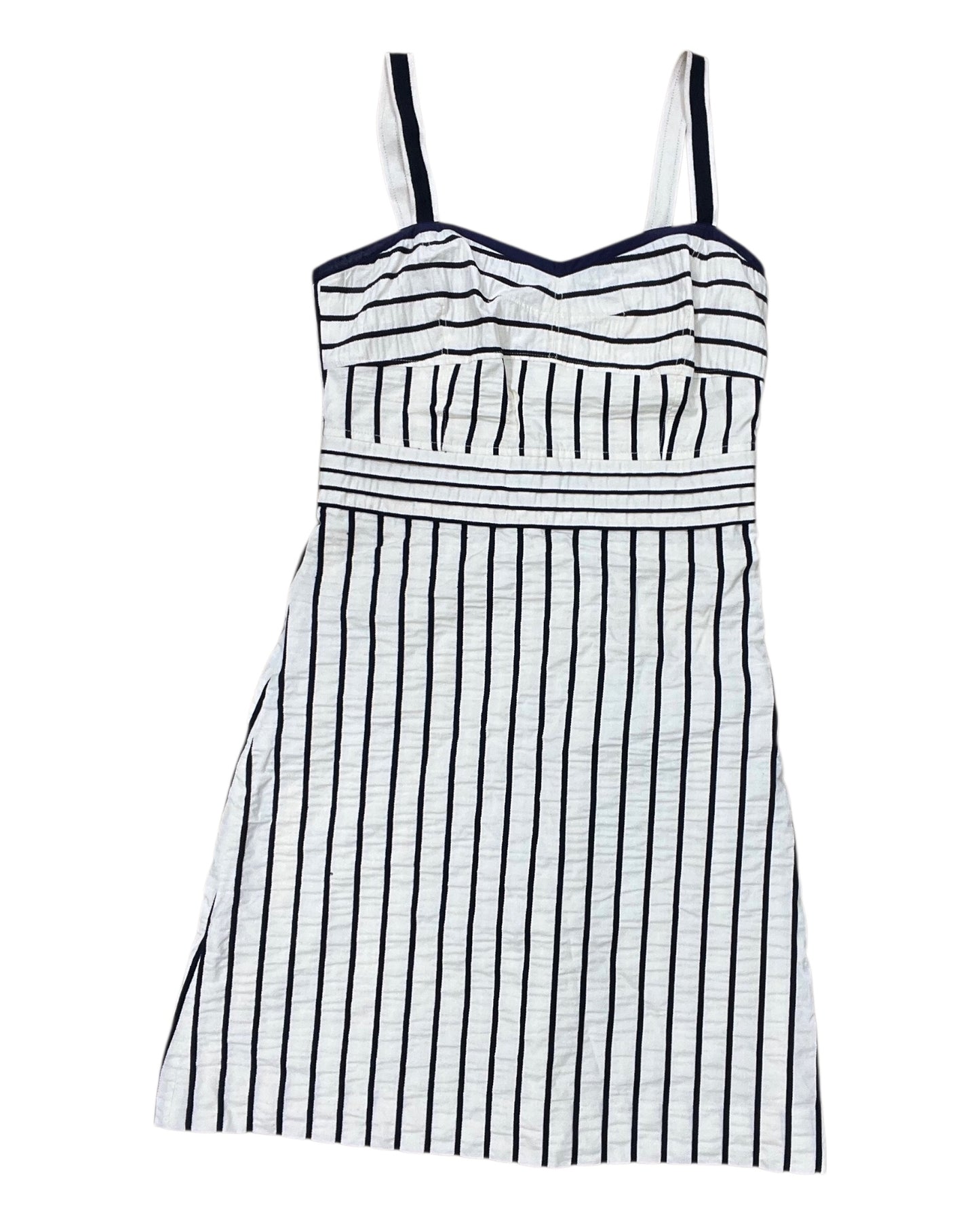 Dress Designer By Tory Burch In Blue & Cream, Size:6