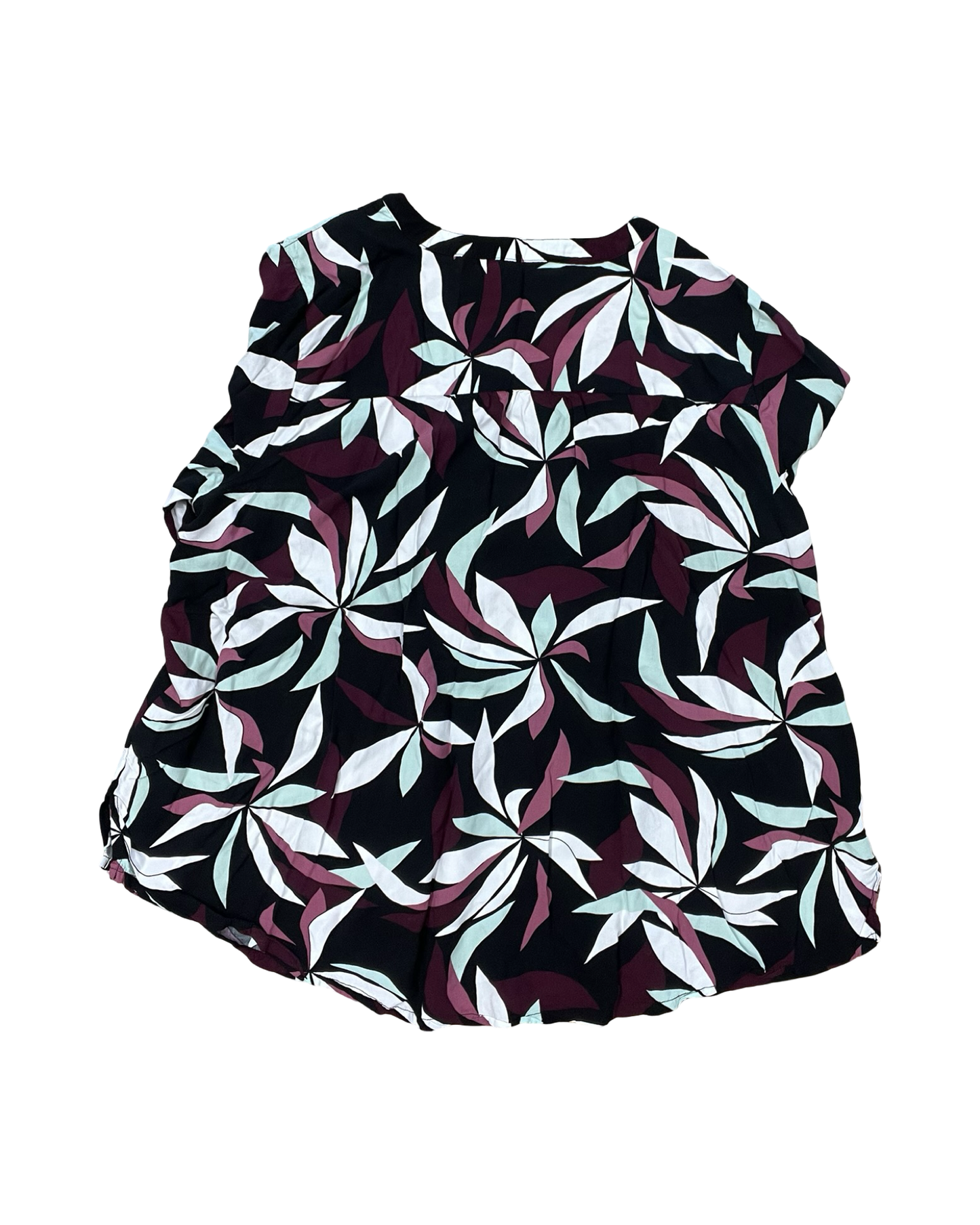 Top 3/4 Sleeve By Liz Claiborne In Black, Size:2X