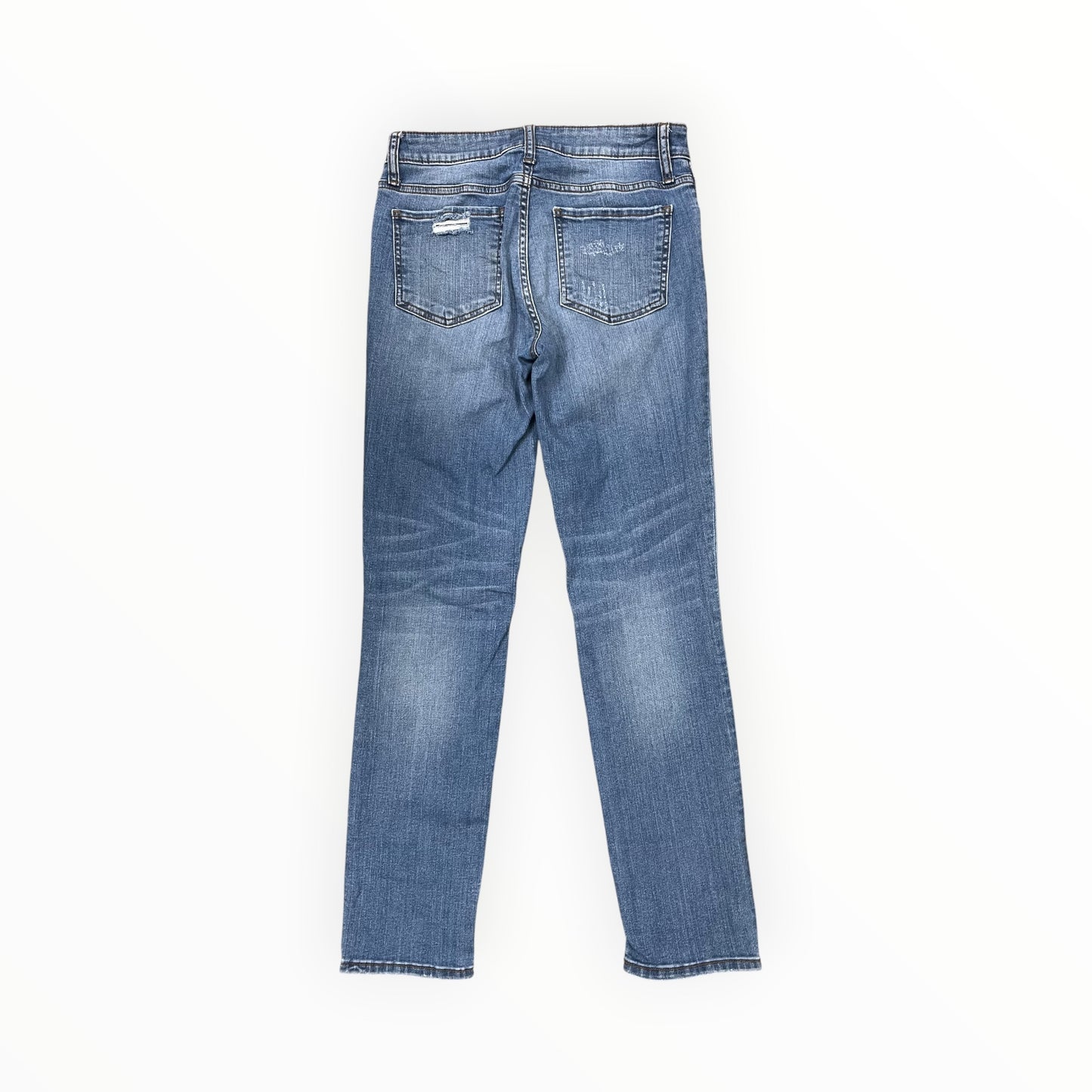 Jeans Straight By Kut In Blue Denim, Size:2