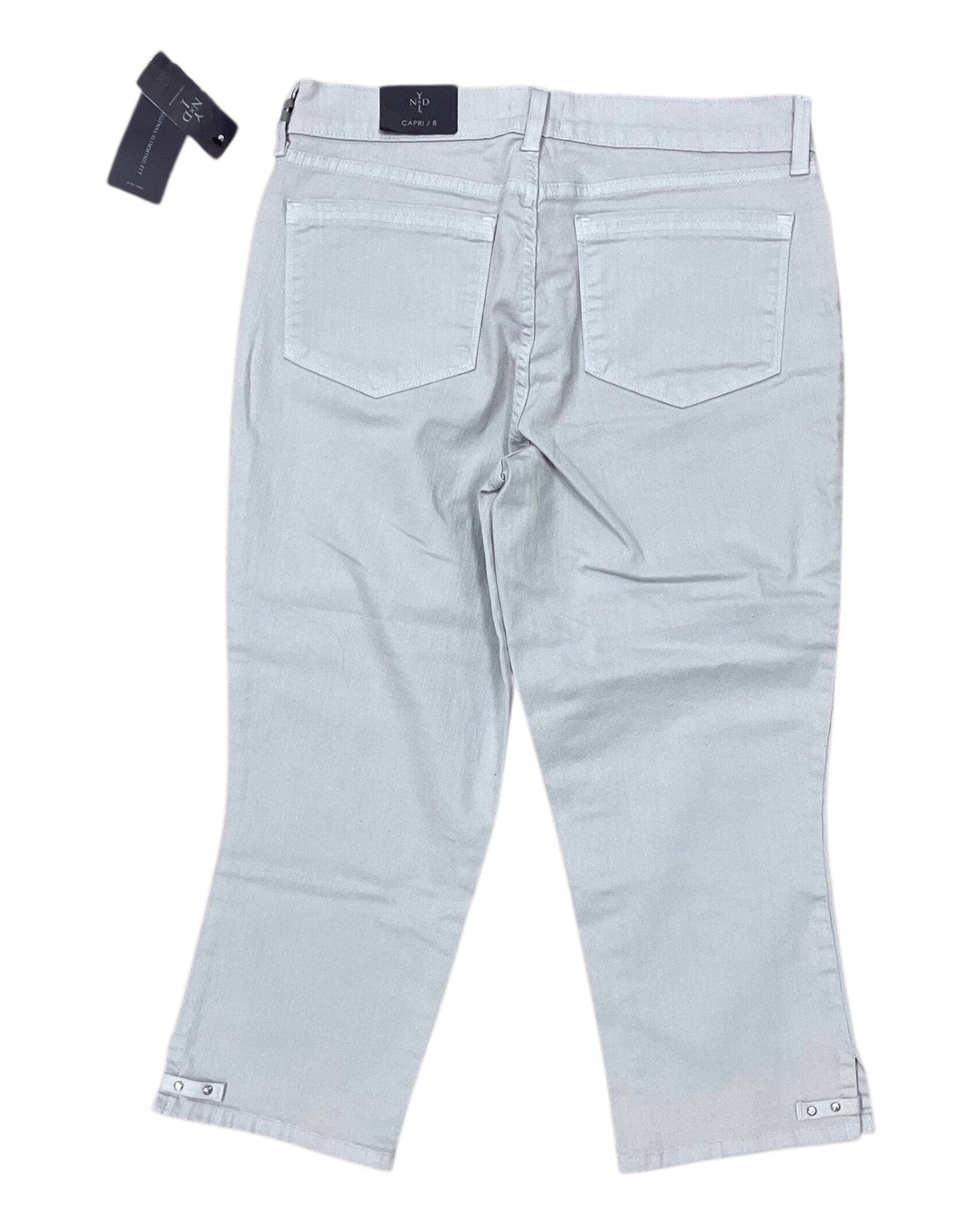 Jeans Cropped By Not Your Daughters Jeans In Grey, Size:8