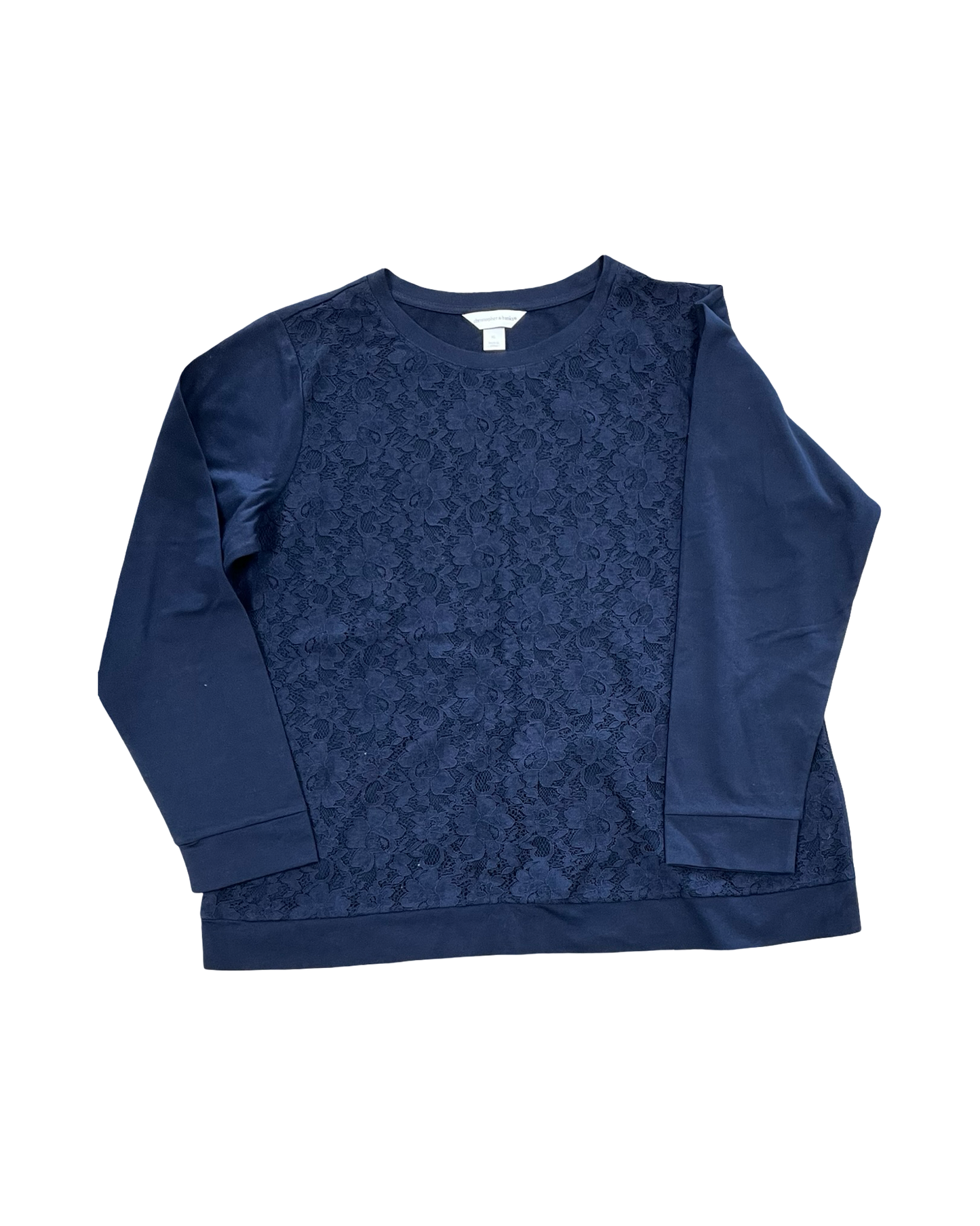 Top Ls By Christopher And Banks In Blue, Size:Xl