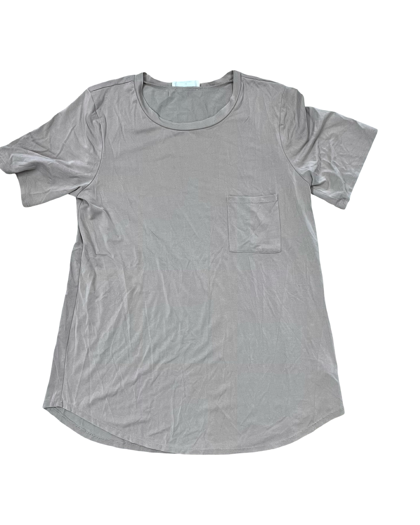 Top Ss Basic By Zenana In Tan, Size:M