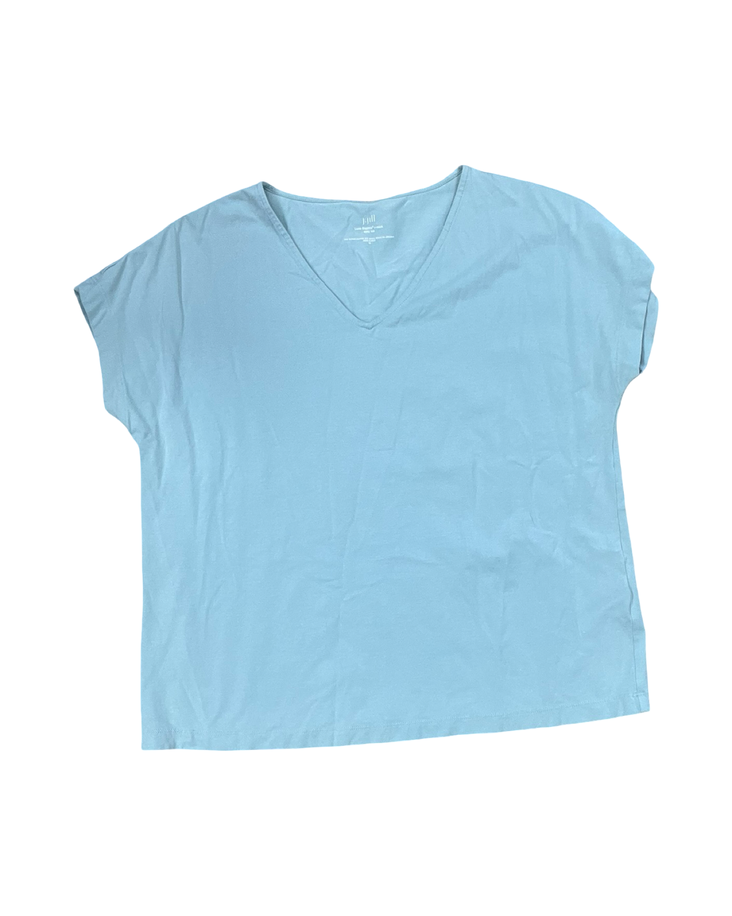 Top Ss Basic By J. Jill In Teal, Size:M