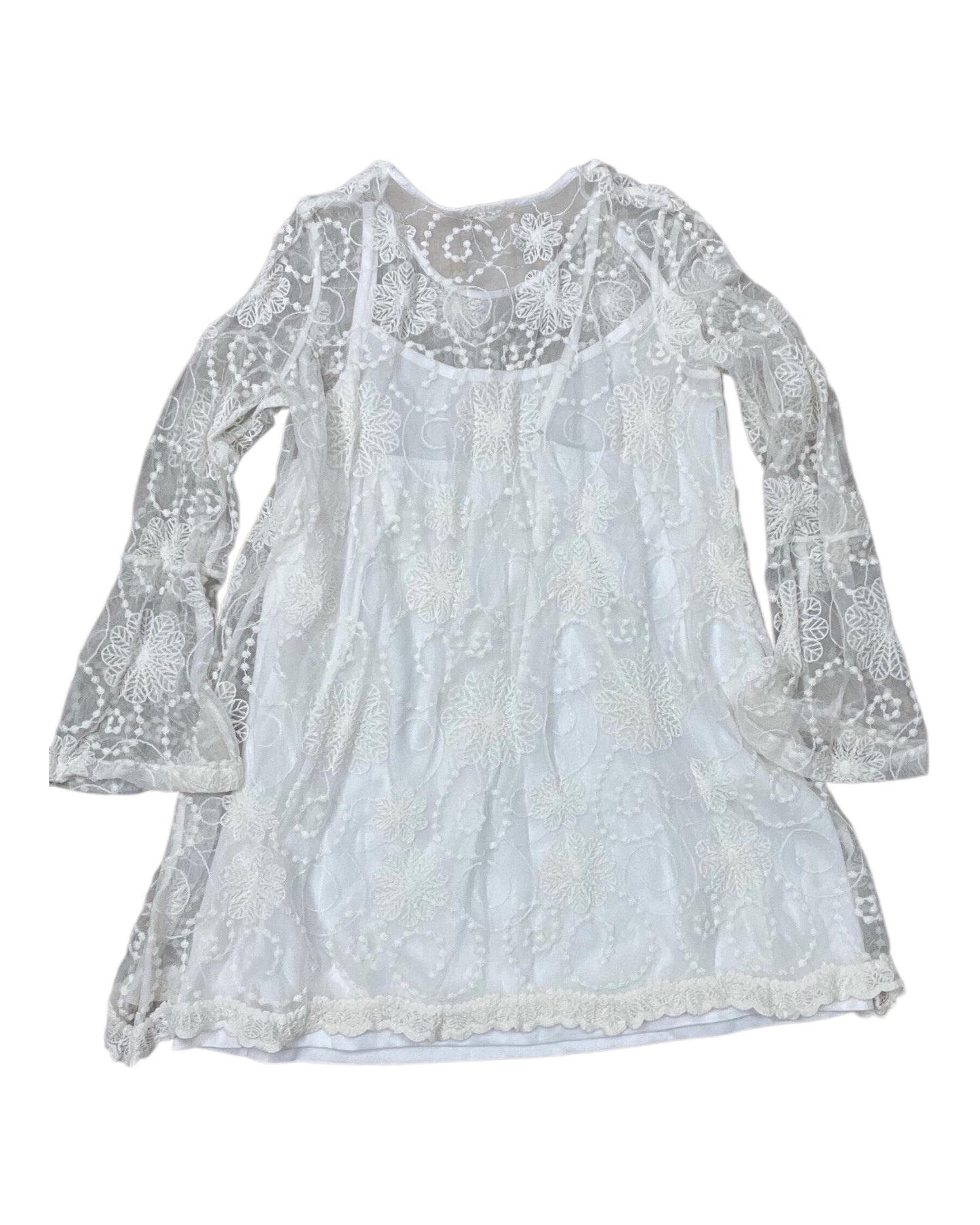 Tunic Ls By Indigo Soul In White, Size:M