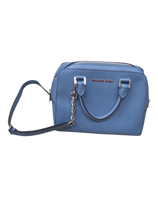 Handbag Designer By Michael Kors In Blue, Size:Medium
